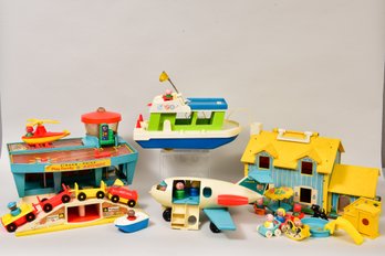 Collection Of Vintage Fisher Price Toys