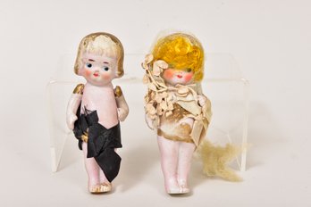 Pair Of Vintage Wedding Cake Topping Dolls