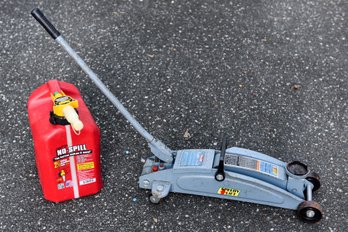 Speedly Pro-Lift Floor Jack And No-spill Gas Canister