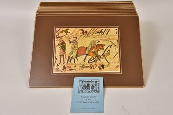 Set Of 12 Placemats With Scenes From The Bayeux Tapestry