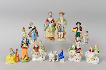 Collection Of 13 Made In Occupied Japan Porcelain Figurines