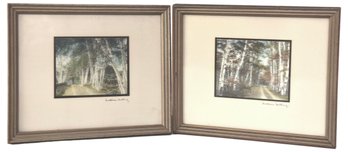 Pair Of Signed Wallace Nutting Antique Prints