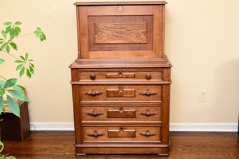 Antique Four Drawer Secretary Desk Purchased From The Collector's Barn