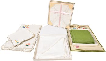 Collection Of Vintage Placemats And Napkins