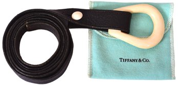 Tiffany & Co. Elsa Peretti Vintage 1970s Ivory And Leather Belt