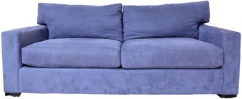 Crate & Barrel Upholstered Two Cushion Sofa