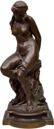 Bronze Tone Heavy Sculpture Of 'Andromeda'