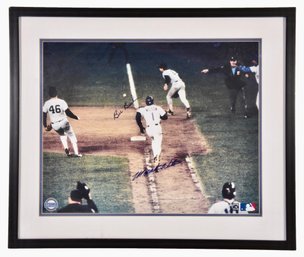 Bill Buckner And Mookie Wilson Dual Signed 8x10 Framed Photo