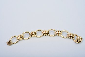 14K Yellow Gold Italian Link Bracelet