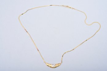 LJ 14K Gold And Diamond Pendant