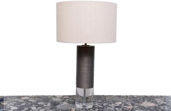 Lillian August Atlantic Modern Table Lamp With Glass Base (RETAIL $595)