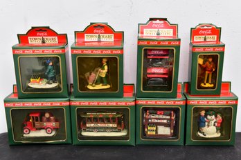 NEW! Collection Of Coca-cola Town Square Figurines, Train, Truck And More