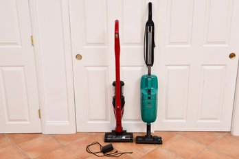 Pair Of Miele Upright Vacuum Cleaners (Model Nos. S 142 And SEB 430)