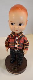 Lee Jeans Dungarees-  Buddy Lee Bobblehead Figurine