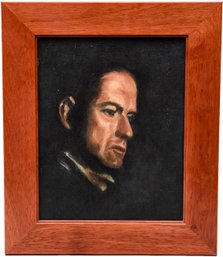Unsigned Oil On Canvas Male Portrait