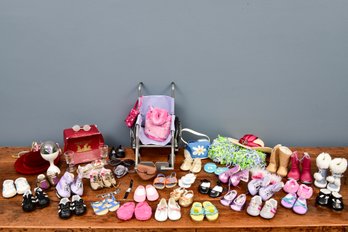 American Girl Wheel Chair, Shoes And Accessories