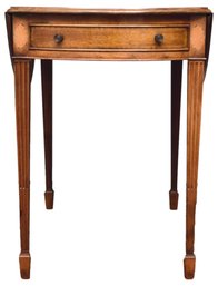 Fine Smith & Watson Walnut Pembroke Table With Cross-Banding (RETAIL $3,416)