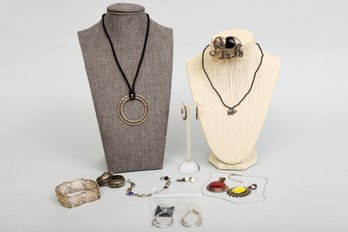 Collection Of Sterling Silver Jewelry