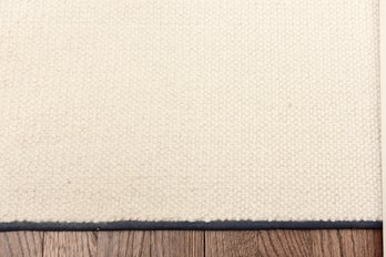 Natural Fiber Sisal Area Rug With Border And Padding