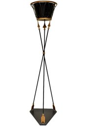 Neoclassical Iron Bow And Arrow Jardiniere / Plant Stand