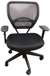 Office Star Products Mesh And Cushion Adjustable Height/Reclining Desk Chair