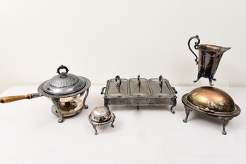 Collection Of Silverplate Serving Ware