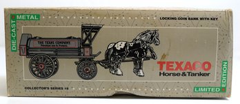 Vintage Texaco Horse And Tanker Die- Cast Truck Bank NOS