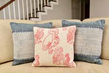 Pair Of Surya And Virginia Johnson Throw Pillows