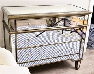 Three Drawer Mirrored Dresser (2 Of 2)