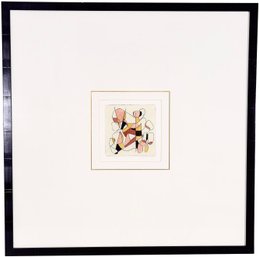 Signed Anita Klebanoff (American, 20th Century) Limited Edition Abstract Lithograph Titled 'Boundaries'