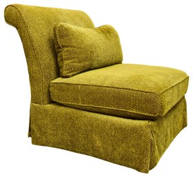 Lillian August Essentials Oversized Upholstered Slipper Chair With Matching Pillow