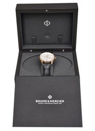 NEW! Baume & Mercier Classima 10597 Automatic 18k Pink Gold Titanium Watch In Original Box (RETAIL $4,800)