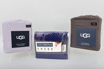 NEW! Pair Of UGG Twin XL Sheet Sets And CGK Unlimited Twin XL Luxury Sheet Set