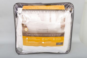 NEW! Stearns & Foster 600 Thread Count King Size Down Alternative Fiberbed Mattress Topper