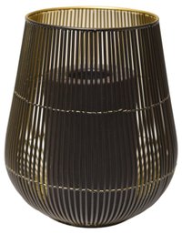 Crate & Barrel Kent Wire Hurricane And Pillar Candle