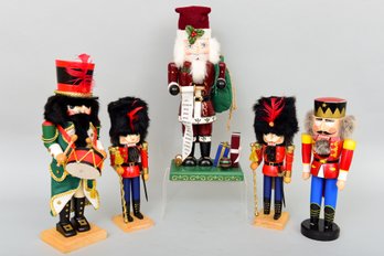 Collection Of Five Nutcracker Village Holiday Nutcrackers