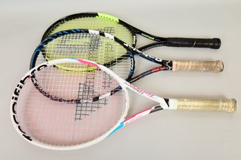 Set Of Three Racquet Ball Racquets