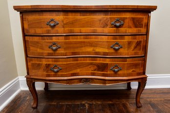 Louis XI Style Wood Commode With Satinwood Banding