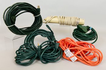 Collection Of Extensions Cords And Power Strips