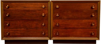 Pair Of Vintage Stiehl Furniture New York Four Drawer Dressers