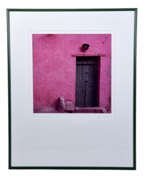 Signed Limited Edition Lithograph Titled 'Green Door' Dated 1989