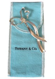 Tiffany & Co. 1985 Sterling Silver Bow Brooch