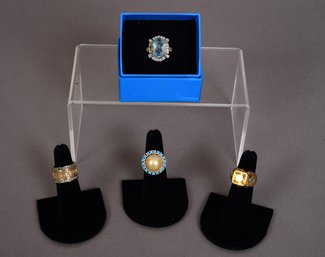 Collection Of 4 Rings (Size Ranges From 5-6)