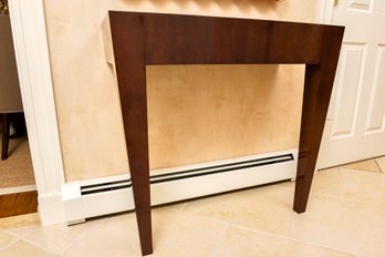Lacquered Two Leg Wall Mounted Console Table