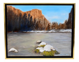 Signed Hida Oil On Canvas Painting Depicting Bryce Canyon, Utah Dated 2011