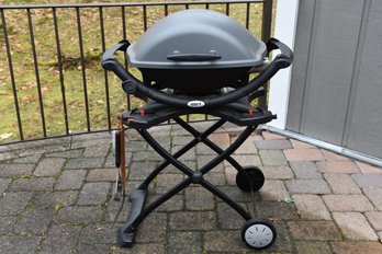 Weber Electric Barbecue Grill (Model Q2400) With Portable Q Cart And Cover