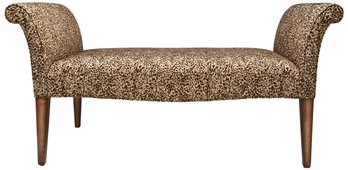 The Charles Stewart Company Animal Print Roll Arm Bench