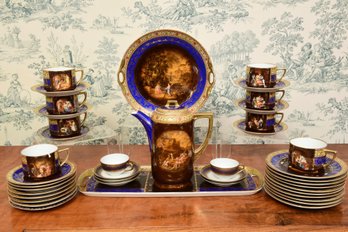 Royal Vienna Porcelain Chocolate Dessert Set