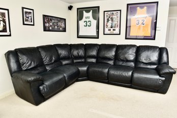 Philip Engel Legend Leather Reclining Sectional (RETAIL $6,520)