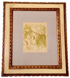 Renoir Framed Print 'Le Chapeau Epingle' / 'The Pinned Hat'